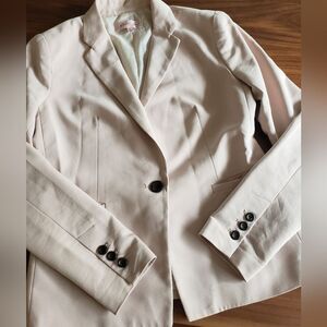 Philosophy Pale Pink Blazer Lined Size 2 Academia Workwear 1 button S/XS Pastel